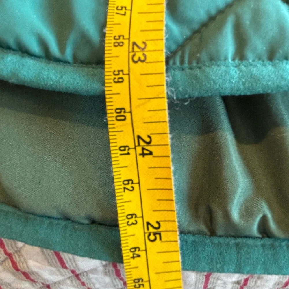 Green Quilted Vest with Gold Accents - Picture 7 of 7